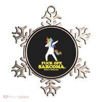 Fuck Off Sarcoma Funny Cancer Survivor Quote Unicorn Great Gift Ornament thumb 0