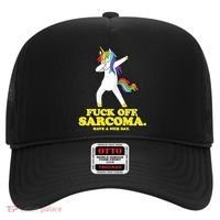Fuck Off Sarcoma Funny Cancer Survivor Quote Unicorn Great Gift Hat thumb 0