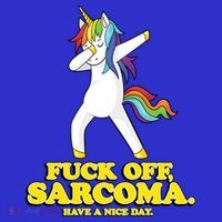 Fuck Off Sarcoma Funny Cancer Survivor Quote Unicorn Great Gift Women's T-Shirt thumb 6