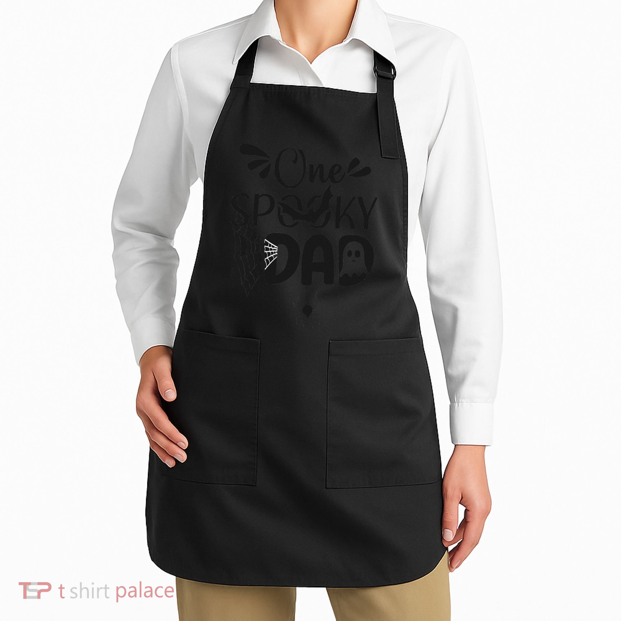 Funny One Spooky Dad Halloween Costume Family Matching Apron