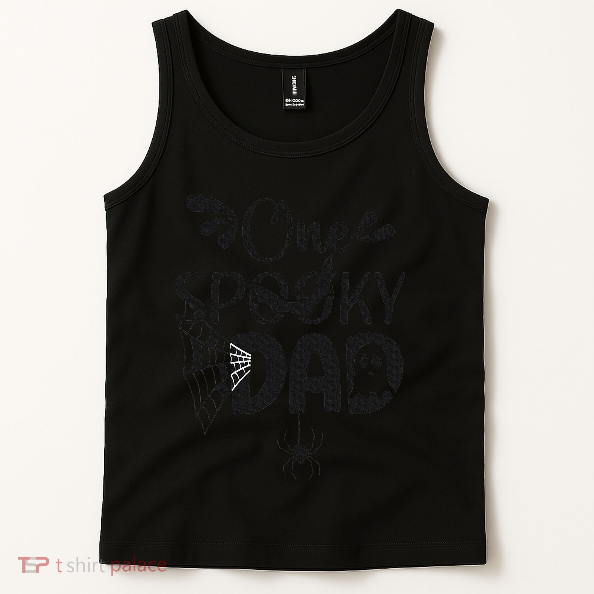 Funny One Spooky Dad Halloween Costume Family Matching Tank Top