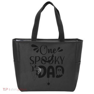 Funny One Spooky Dad Halloween Costume Family Matching Tote Bag