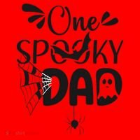 Funny One Spooky Dad Halloween Costume Family Matching Santa Hat thumb 1