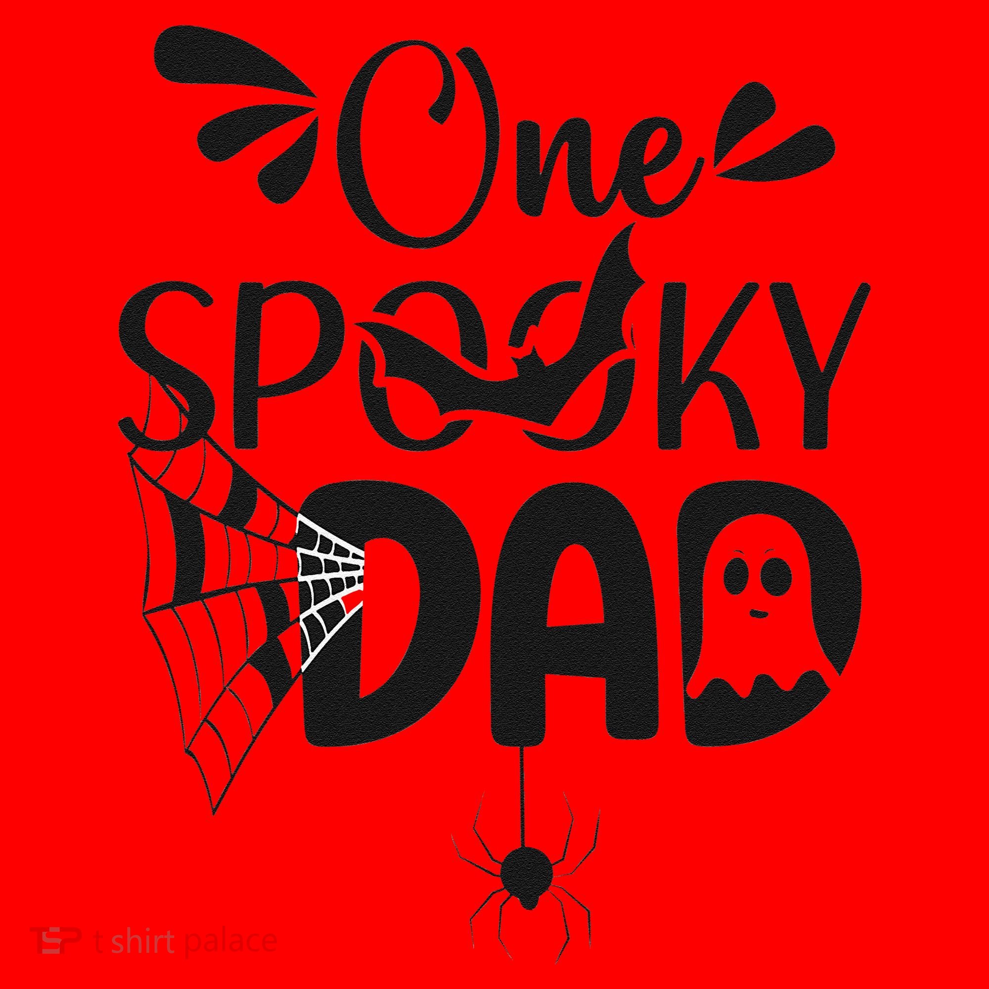 Funny One Spooky Dad Halloween Costume Family Matching Santa Hat