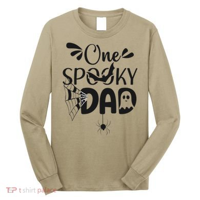 Funny One Spooky Dad Halloween Costume Family Matching Long Sleeve Shirt