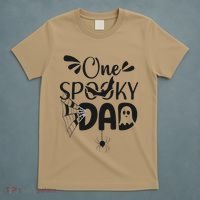 Funny One Spooky Dad Halloween Costume Family Matching T-Shirt thumb 5