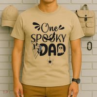 Funny One Spooky Dad Halloween Costume Family Matching T-Shirt thumb 6