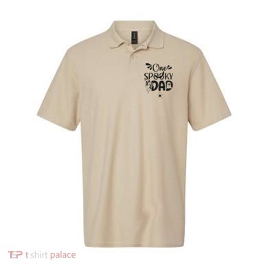 Funny One Spooky Dad Halloween Costume Family Matching Polo