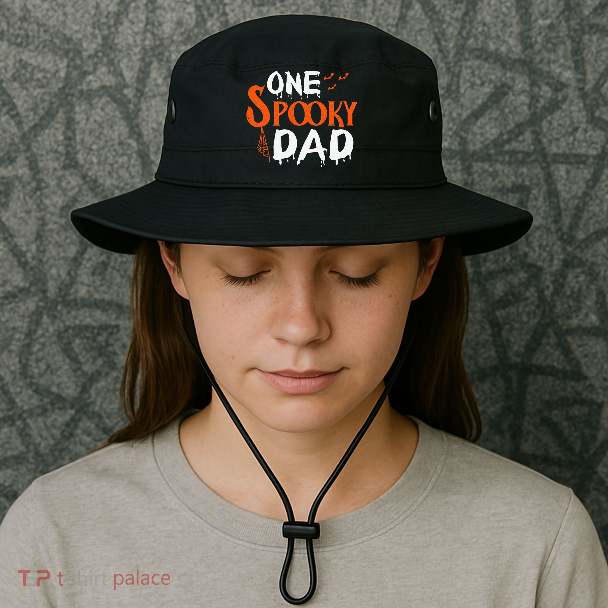 Funny One Spooky Dad Halloween Family Outfit Daddy Father Bucket Hat
