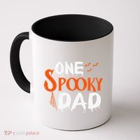 Funny One Spooky Dad Halloween Family Outfit Daddy Father Coffee Mug thumb 0