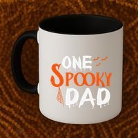 Funny One Spooky Dad Halloween Family Outfit Daddy Father Coffee Mug thumb 2