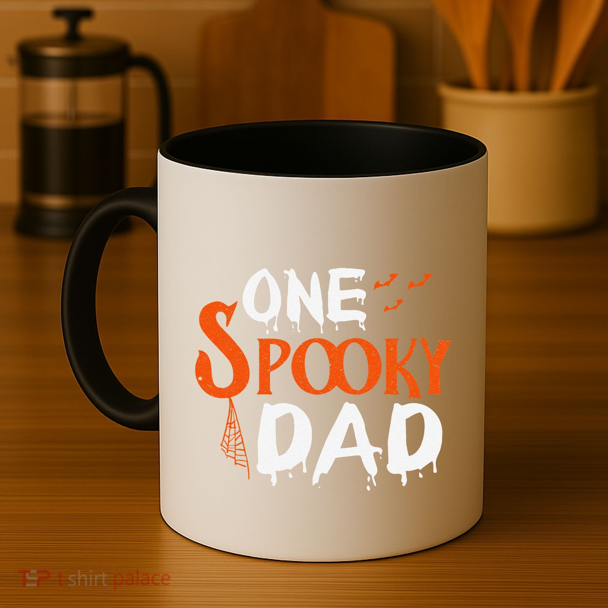 Funny One Spooky Dad Halloween Family Outfit Daddy Father Coffee Mug