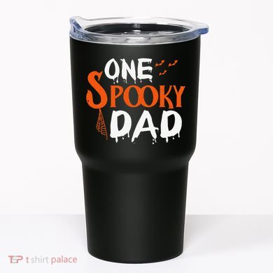 Funny One Spooky Dad Halloween Family Outfit Daddy Father Tumbler