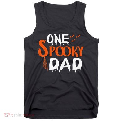 Funny One Spooky Dad Halloween Family Outfit Daddy Father Tank Top