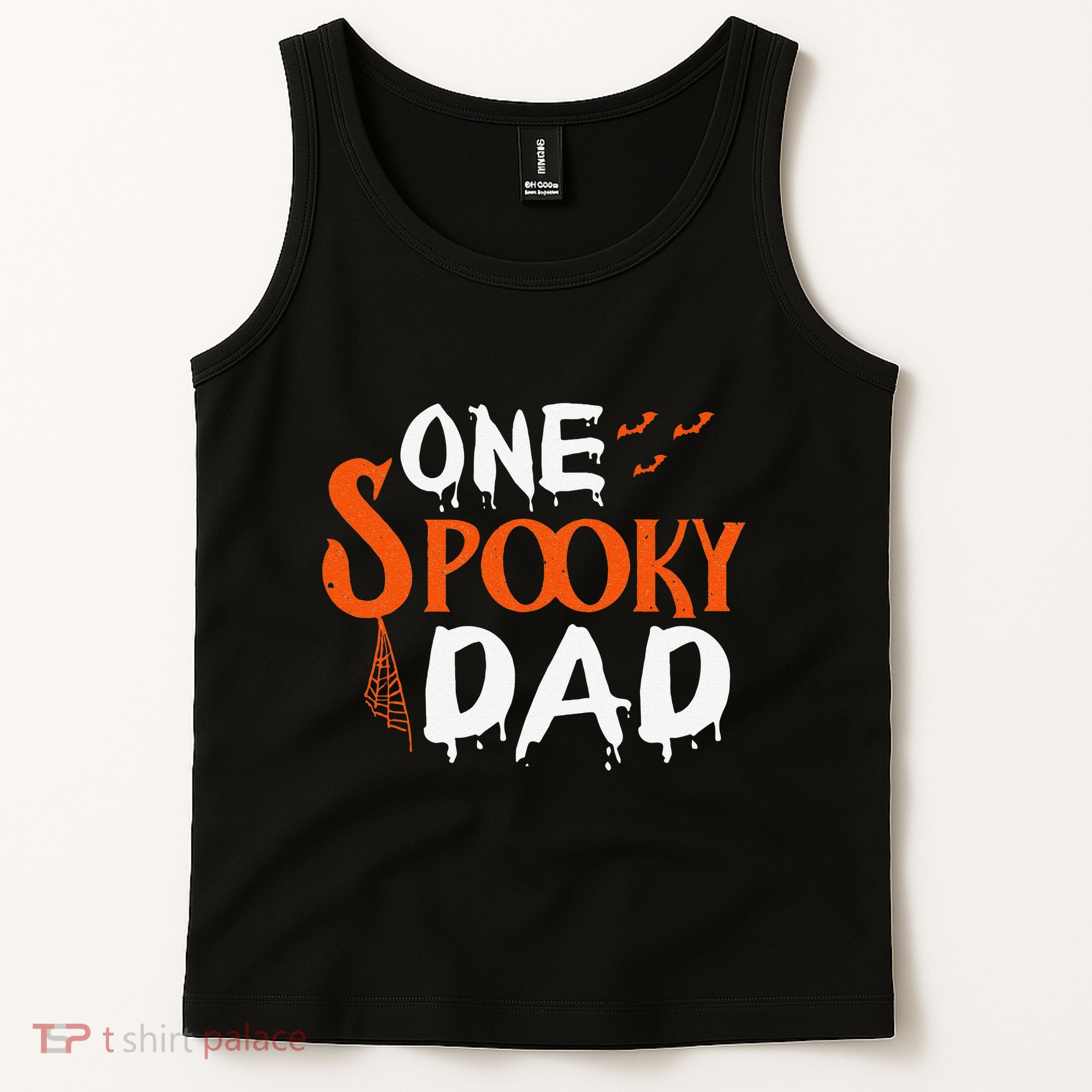 Funny One Spooky Dad Halloween Family Outfit Daddy Father Tank Top