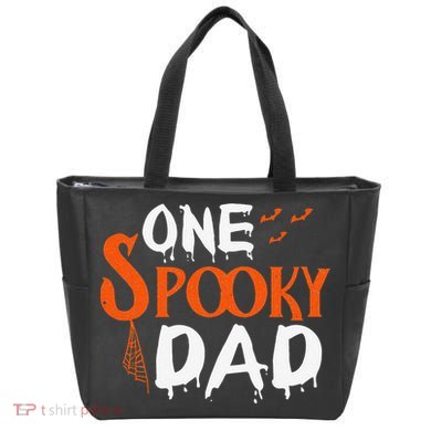 Funny One Spooky Dad Halloween Family Outfit Daddy Father Tote Bag