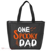 Funny One Spooky Dad Halloween Family Outfit Daddy Father Tote Bag thumb 0