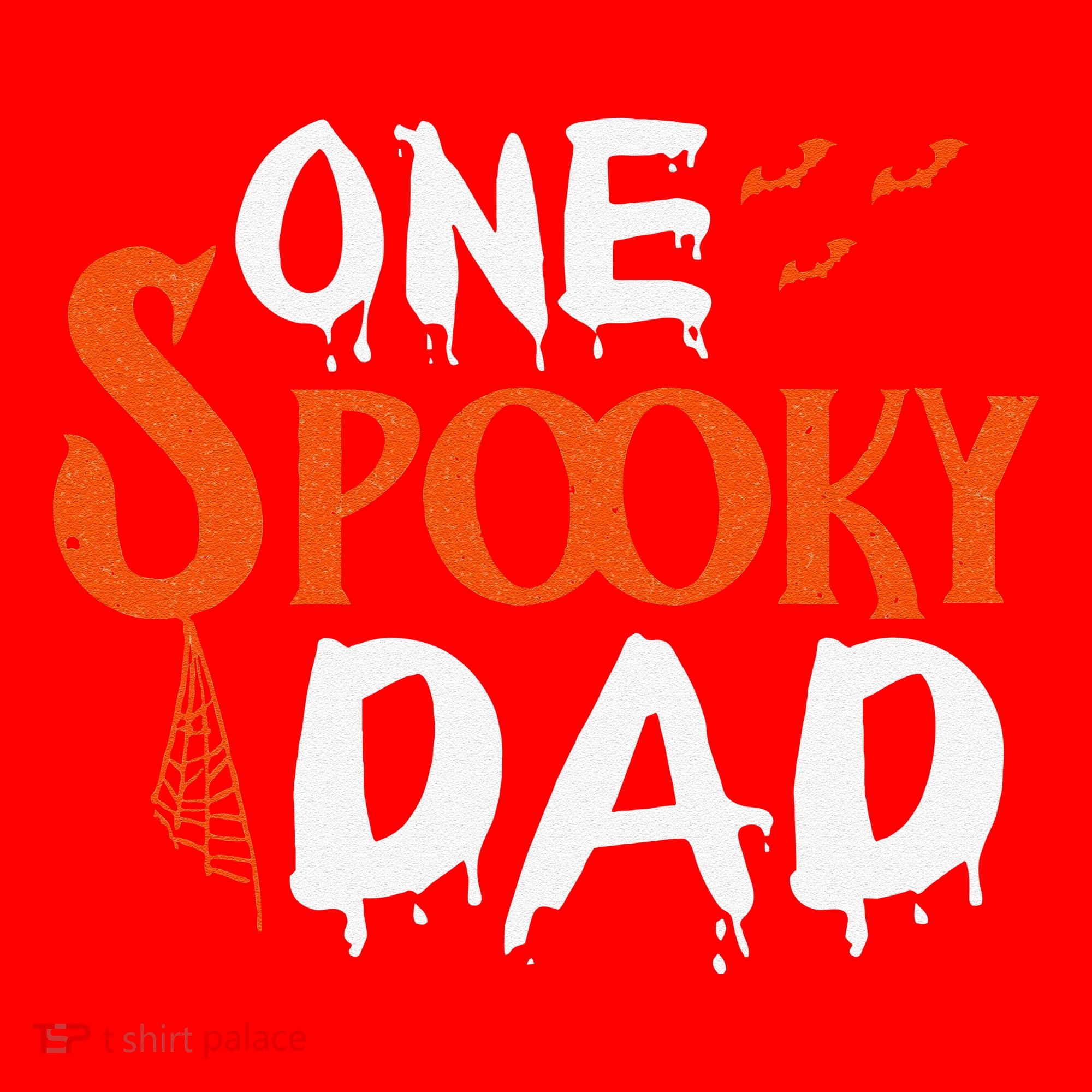 Funny One Spooky Dad Halloween Family Outfit Daddy Father Santa Hat