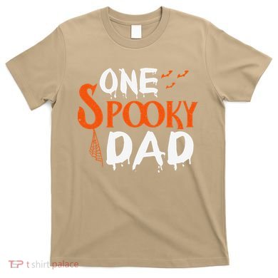 Funny One Spooky Dad Halloween Family Outfit Daddy Father T-Shirt