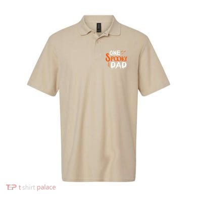 Funny One Spooky Dad Halloween Family Outfit Daddy Father Polo
