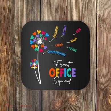 Front Office Squad Dandelion Flower Coaster