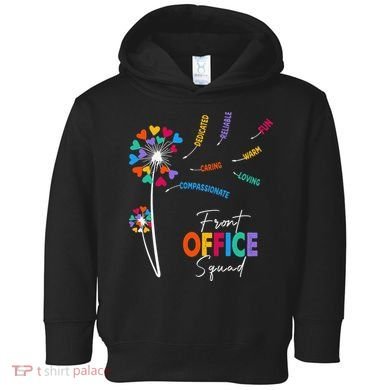 Front Office Squad Dandelion Flower Toddler Hoodie