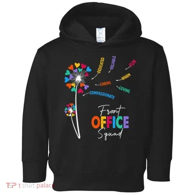 Front Office Squad Dandelion Flower Toddler Hoodie