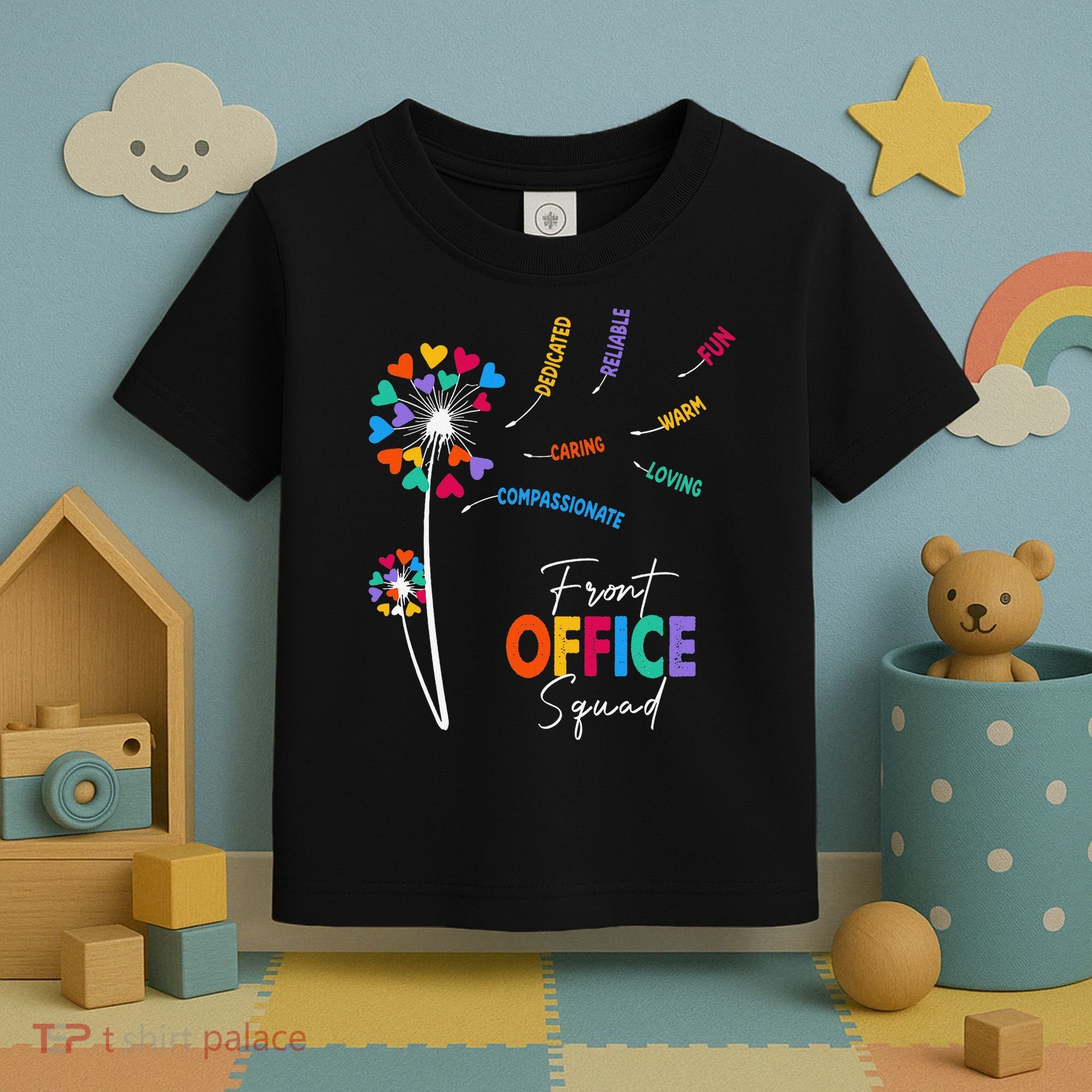 Front Office Squad Dandelion Flower Toddler T-Shirt