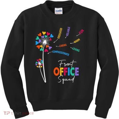 Front Office Squad Dandelion Flower Kids Sweatshirt