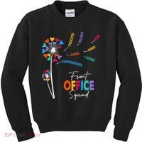 Front Office Squad Dandelion Flower Kids Sweatshirt thumb 0