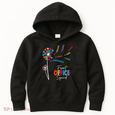 Front Office Squad Dandelion Flower Kids Hoodie