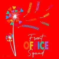 Front Office Squad Dandelion Flower Santa Hat thumb 1