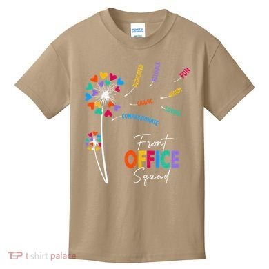 Front Office Squad Dandelion Flower Kids T-Shirt