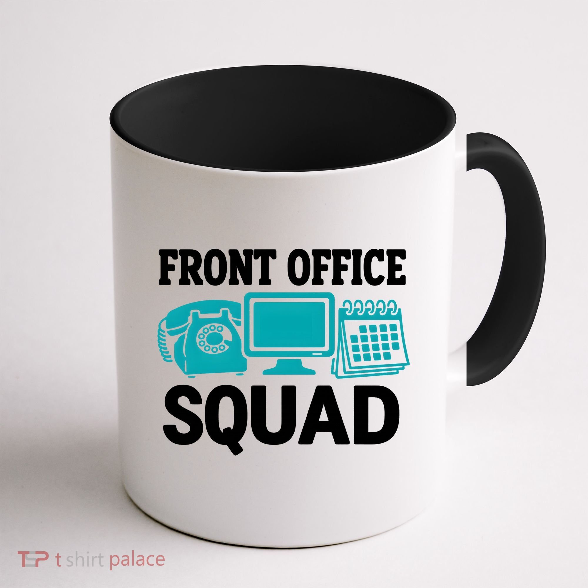Front Office Squad Funny Retro Receptionist Desk Worker Coffee Mug