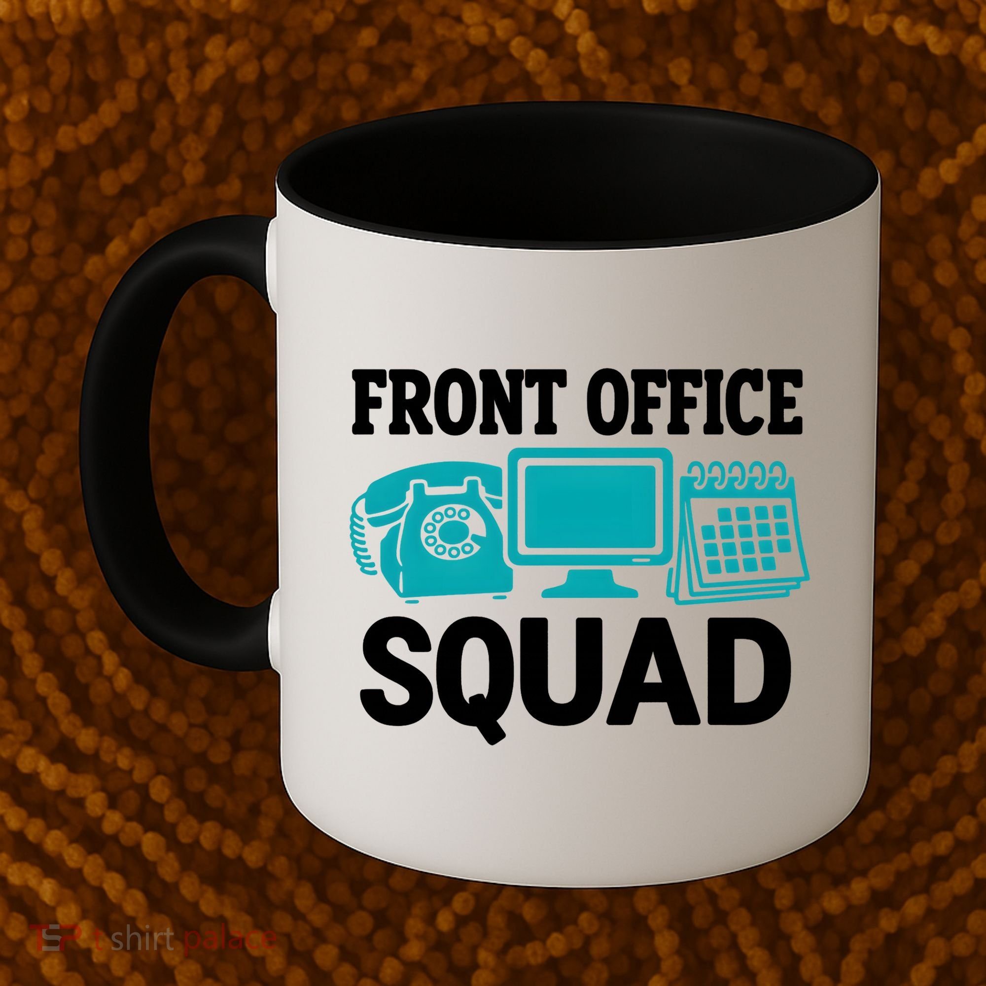 Front Office Squad Funny Retro Receptionist Desk Worker Coffee Mug