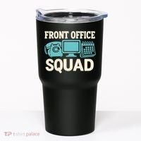 Front Office Squad Funny Retro Receptionist Desk Worker Tumbler thumb 0