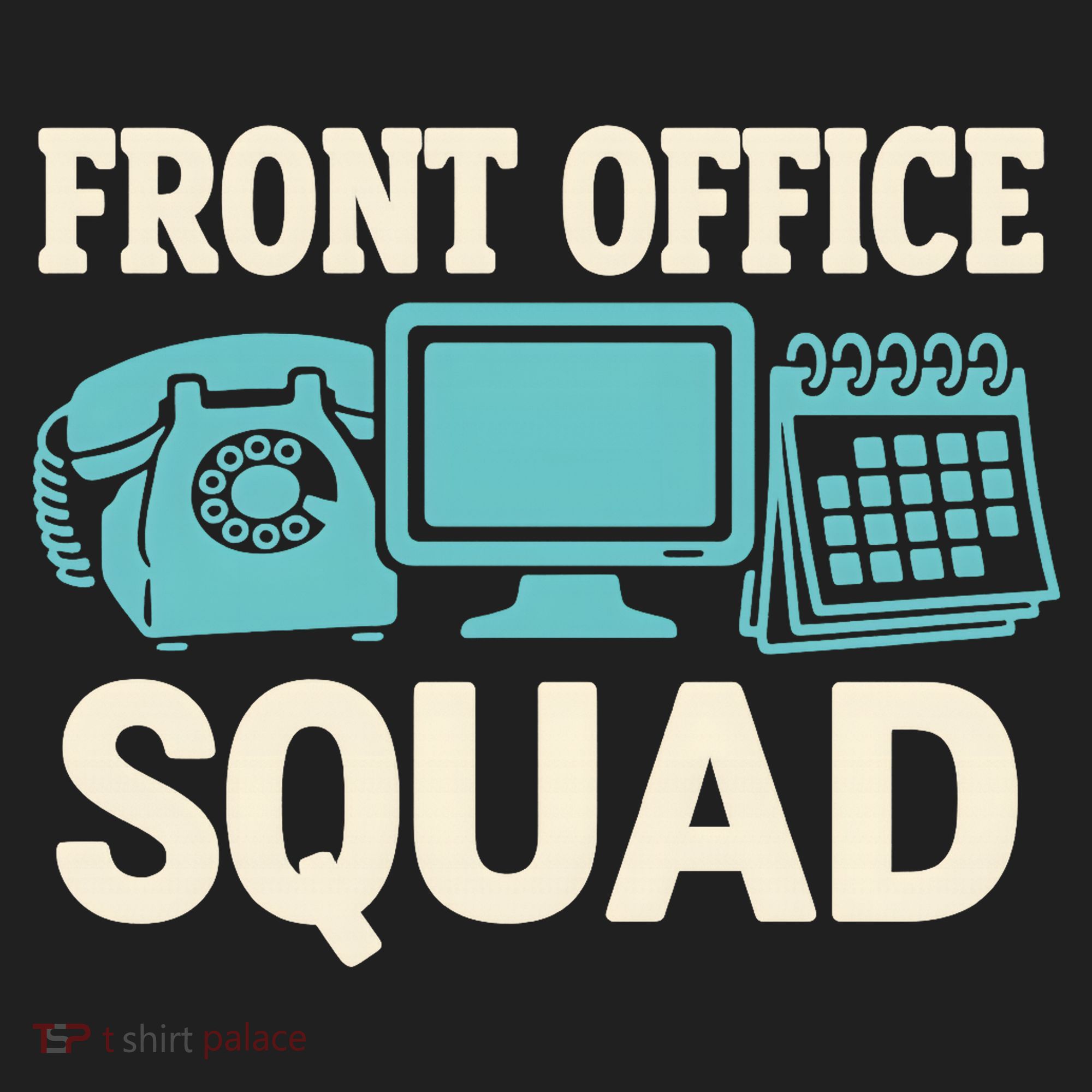 Front Office Squad Funny Retro Receptionist Desk Worker Tumbler