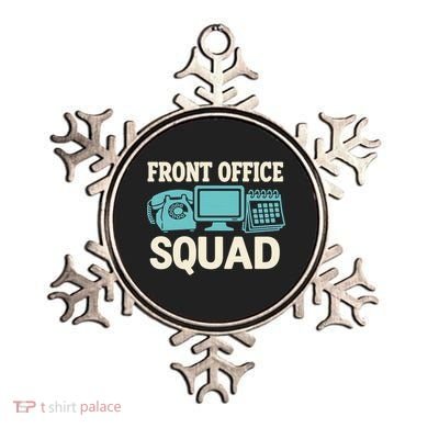 Front Office Squad Funny Retro Receptionist Desk Worker Ornament