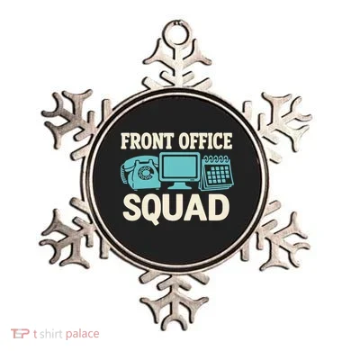 Front Office Squad Funny Retro Receptionist Desk Worker Ornament