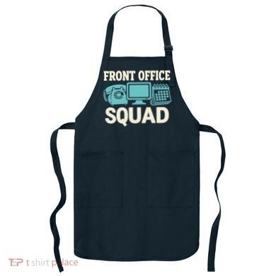 Front Office Squad Funny Retro Receptionist Desk Worker Apron