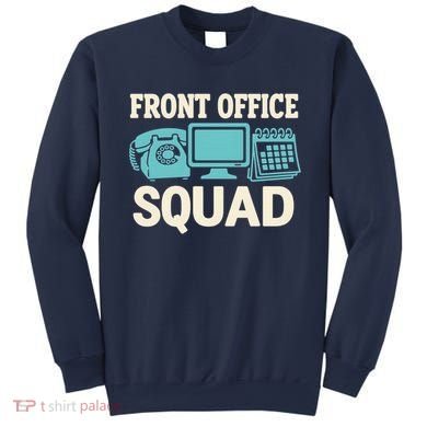 Front Office Squad Funny Retro Receptionist Desk Worker Sweatshirt