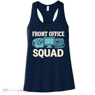 Front Office Squad Funny Retro Receptionist Desk Worker Women's Tank Top