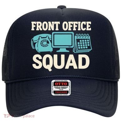 Front Office Squad Funny Retro Receptionist Desk Worker Hat