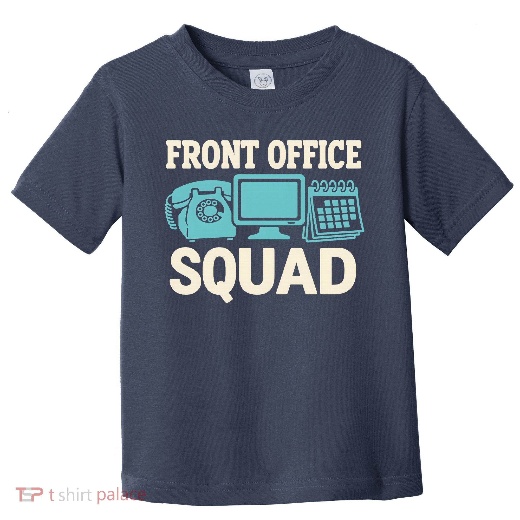 Front Office Squad Funny Retro Receptionist Desk Worker Toddler T-Shirt