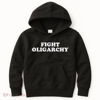 Fight Oligarchy - Stand Against Corporate Greed Activist T-Shirt Kids Hoodie thumb 0