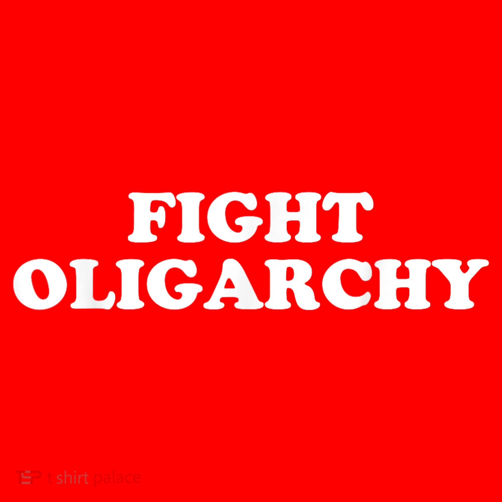 Fight Oligarchy - Stand Against Corporate Greed Activist T-Shirt Santa Hat