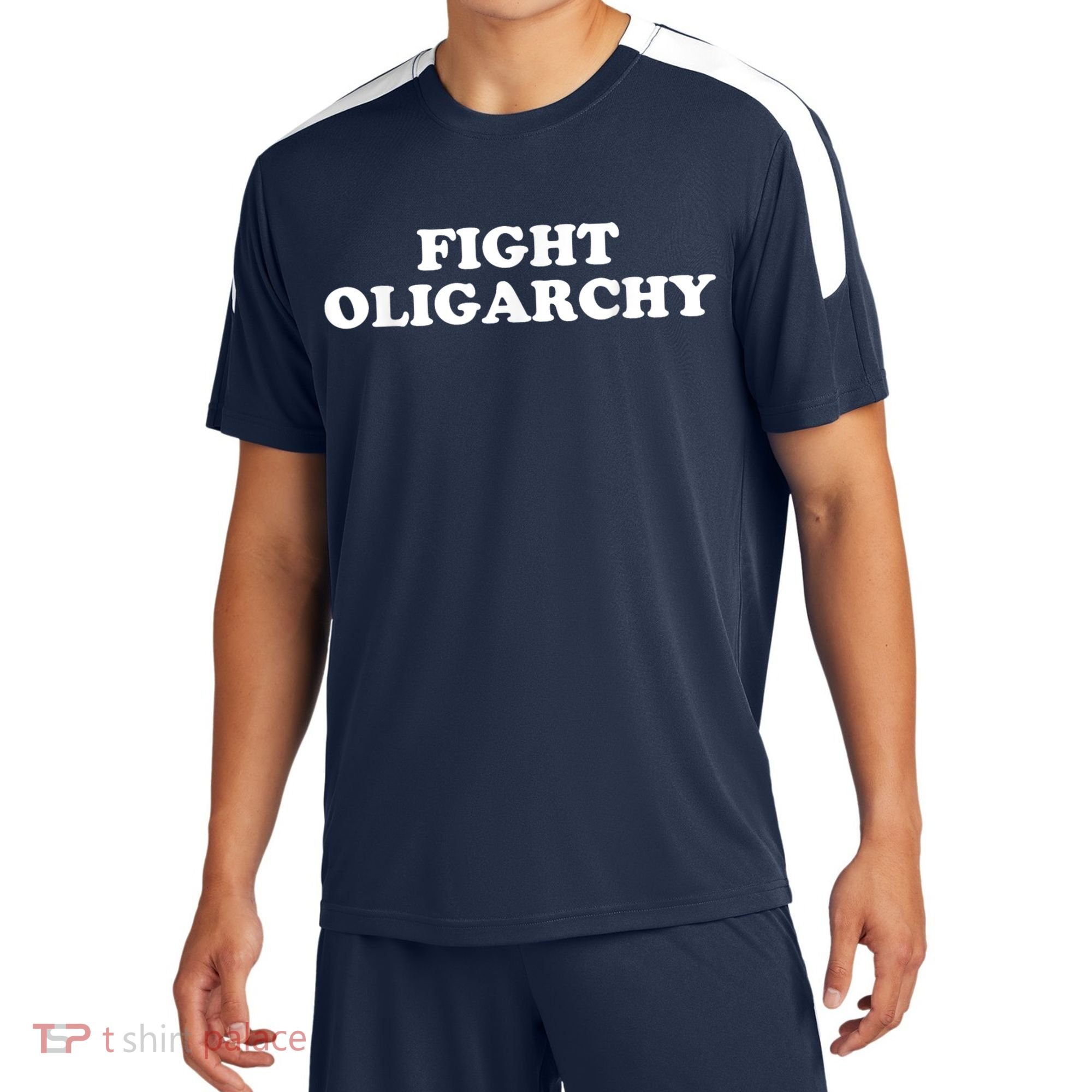 Fight Oligarchy - Stand Against Corporate Greed Activist T-Shirt Sport-Tek Competitor United Soccer Jersey