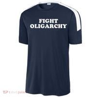 Fight Oligarchy - Stand Against Corporate Greed Activist T-Shirt Sport-Tek Competitor United Soccer Jersey thumb 2