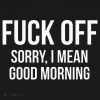 Fuck Off Sorry I Mean Good Morning Mousepad thumb 1