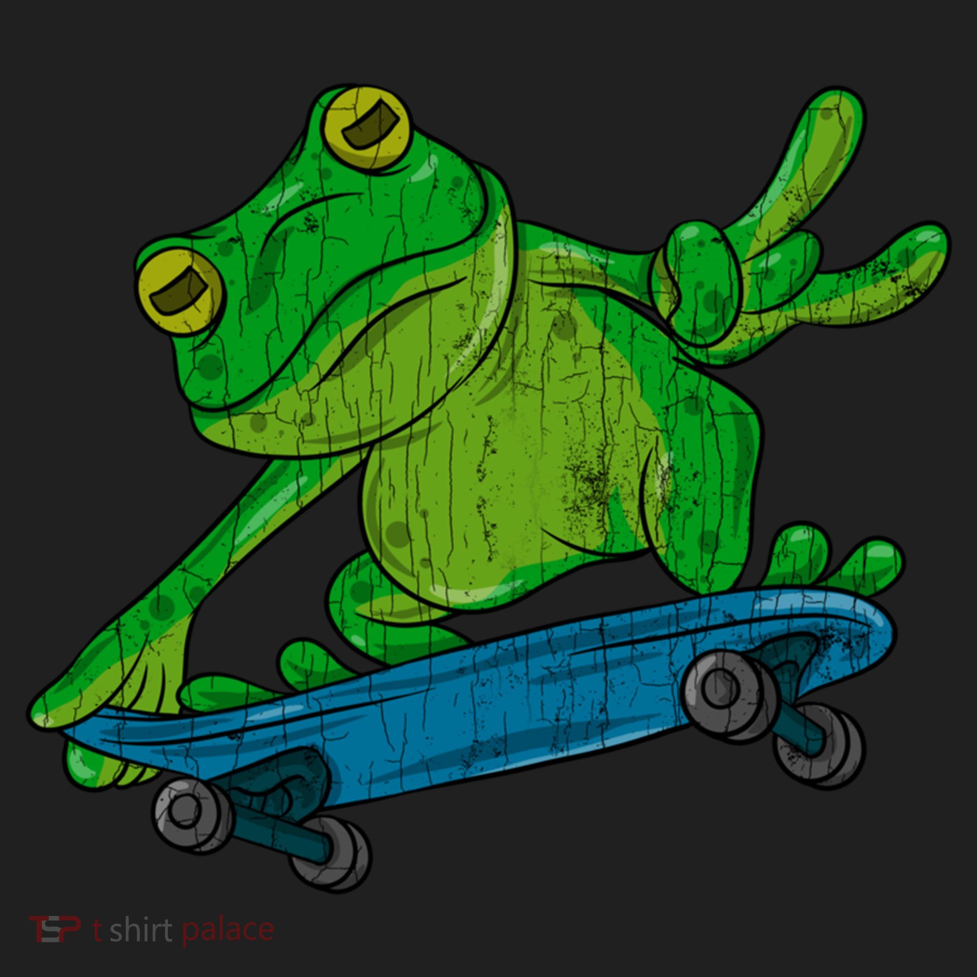 Frog On Skateboard Funny Graphic Cute Gift Hat
